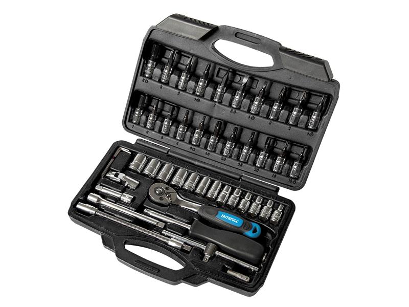 1/4in Socket Set, 46 Piece                                                      