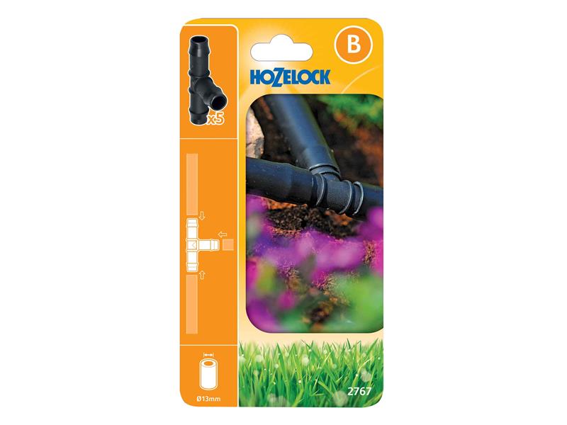 2767 T-Piece 13mm (Pack 5)                                                      