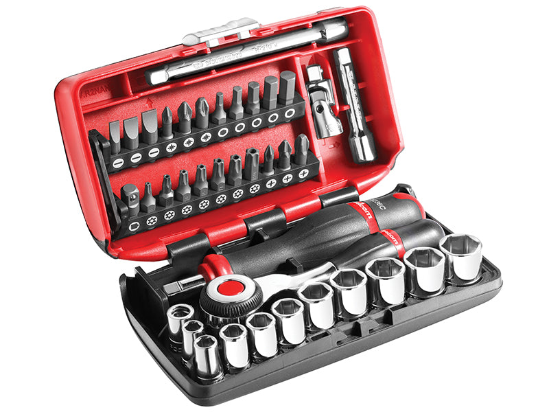 1/4in Drive Socket Set, 38 Piece                                                