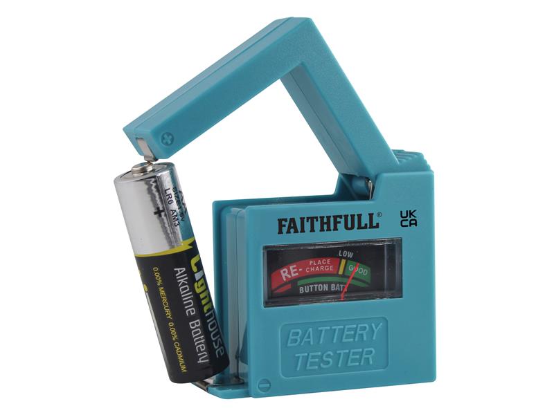 Battery Tester for AA, AAA, C, D & 9V                                           