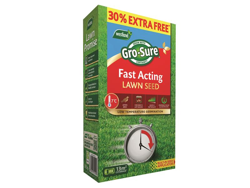Fast Acting Lawn Seed 10m² + 30% Free                                           