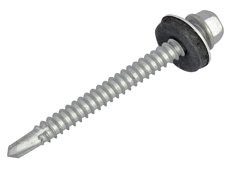 TechFast Hex Head Roofing Screw Self-Drill Light Section 5.5 x 57mm Pack 50     