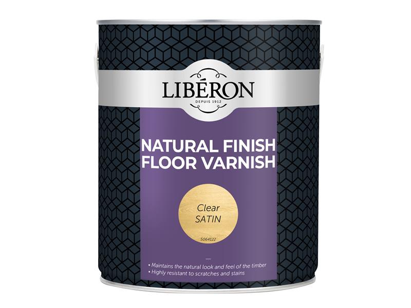 Natural Finish Floor Varnish Clear Satin 1 litre