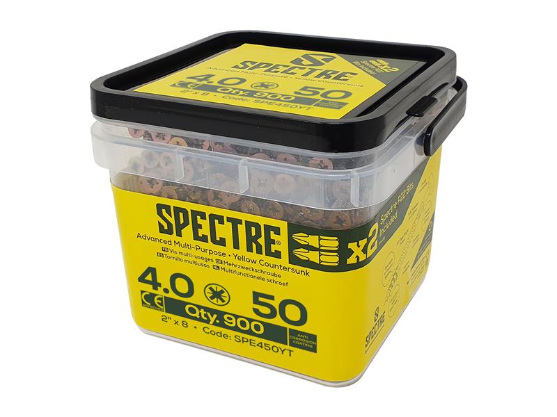 Spectre™ PZ Compatible Wood Screw CSK ZYP 5.0 x 40mm Box 500