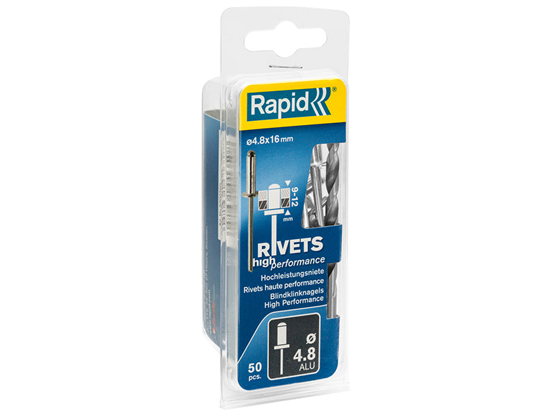 High Performance Rivets 4.8 x 25mm Blister of 50