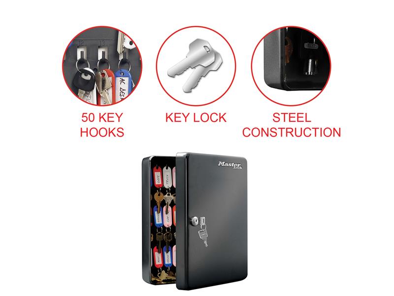 Medium Key Storage Lock Box For 50 Keys