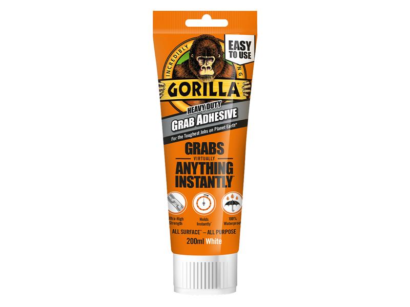 Gorilla® Heavy-Duty Grab Adhesive White 80ml