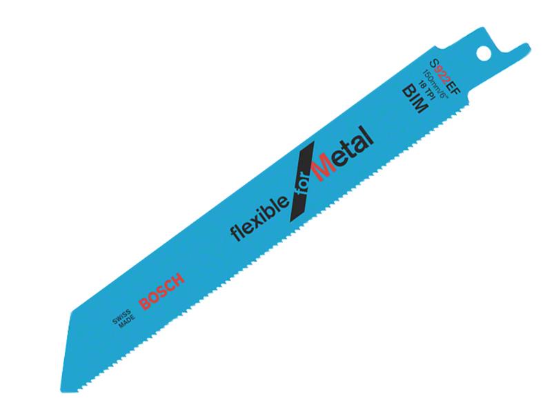 S 922 EF Flexible for Metal Reciprocating Saw Blade 150mm 18 TPI  (Pack 5)      