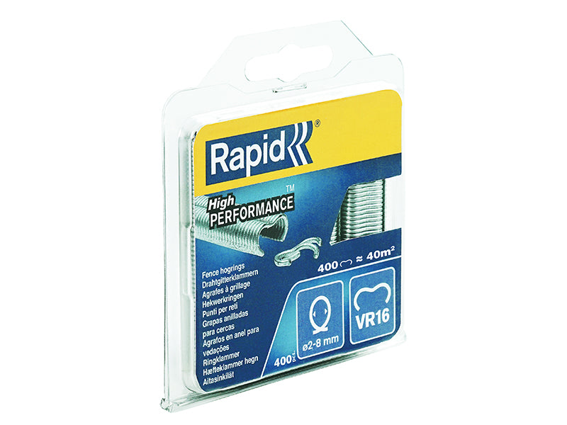 VR16 Fence Hog Rings Pack 400 Green