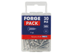 Self-Tapping Screw Pozi Compatible Pan Head SS 1in x 6 ForgePack 30             
