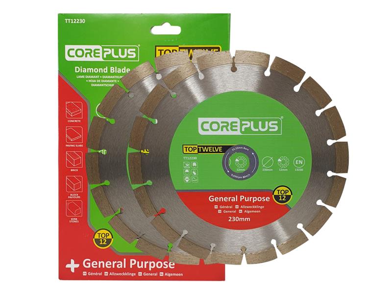 Top Twelve Diamond Blade Twin Pack 230mm