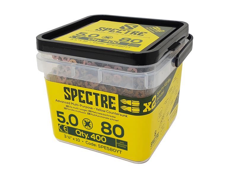 Spectre™ PZ Compatible Wood Screw CSK ZYP 5.0 x 40mm Box 500