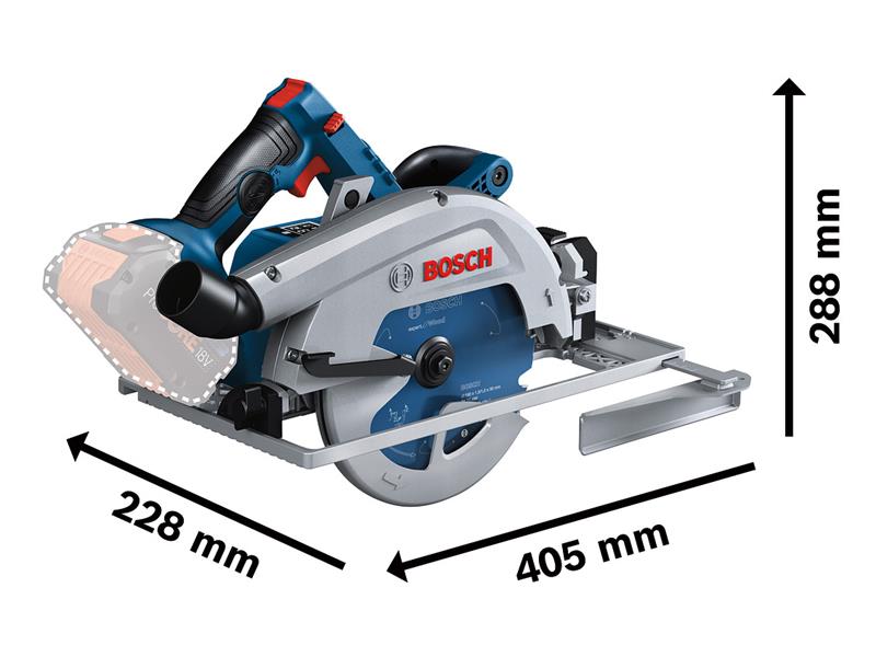 GKS 18V-68 GC Pro BITURBO Circular Saw 18V 2 x 5.5Ah ProCORE18V Li-ion          