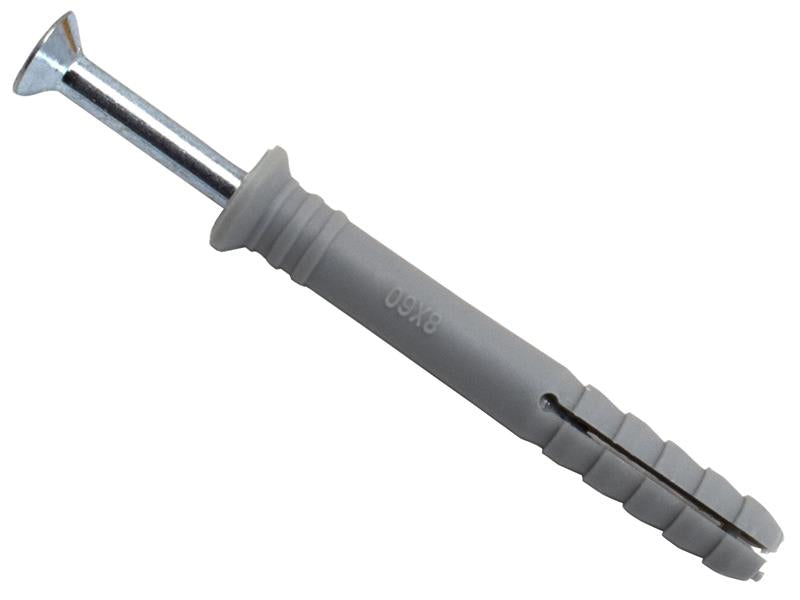 Nylon Hammer-In Fixing 8 x 80mm (100)