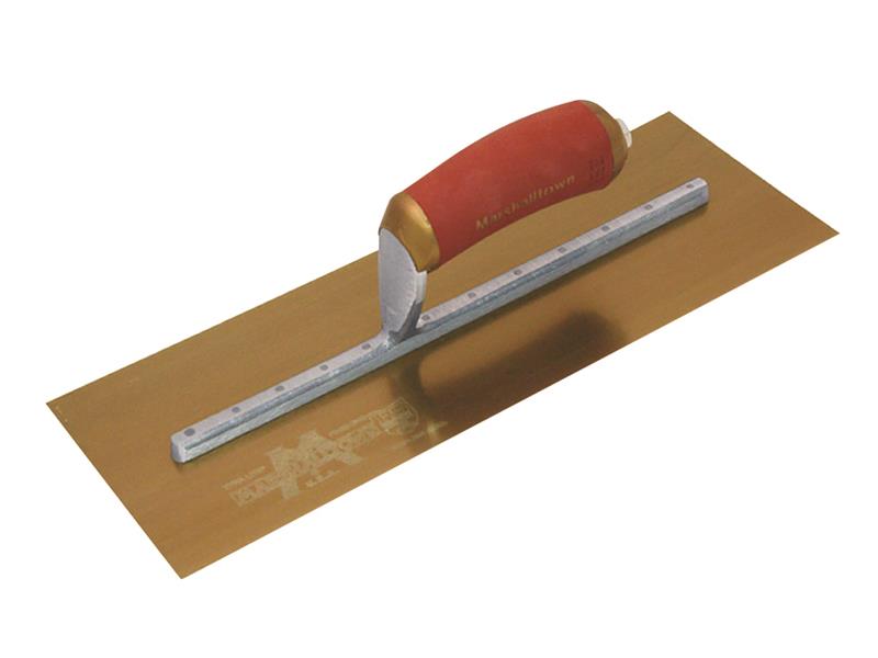 MPB7GSD Pre-Worn PermaShape® Finishing Gold S/S Trowel DuraSoft® 12 x 5in