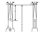 Supreme Long Snipe Nose Smooth Jaw Pliers 132mm