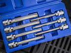 3/8in Drive Extra Long TORX Socket Bit Set, 7 Piece                             