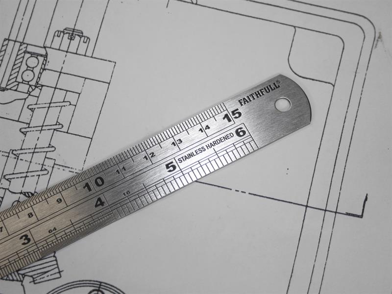 Steel Rule 150mm / 6in x 19mm                                                   