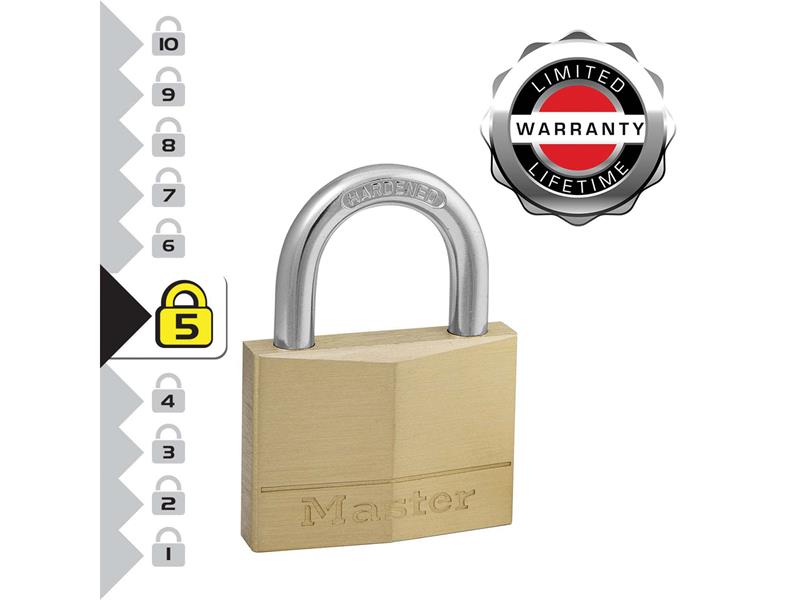 Solid Brass 70mm Padlock 6-Pin