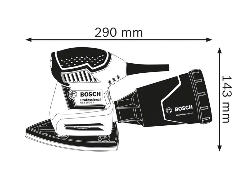 GSS 160 Multi Professional Orbital Sander 180W 240V                             