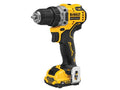 DCD701D2 XR Brushless Sub-Compact Drill Driver 12V 2 x 2.0Ah Li-ion             