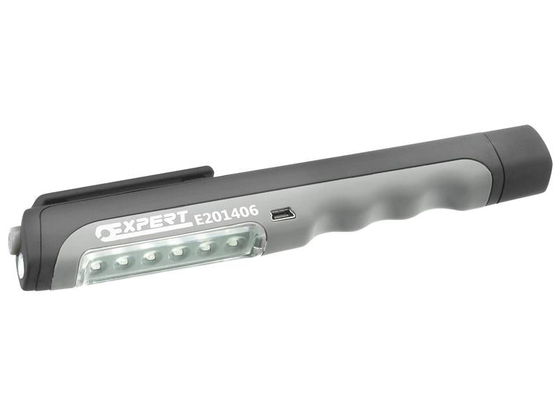 USB Rechargeable Pen Light 6+1 LED                                              