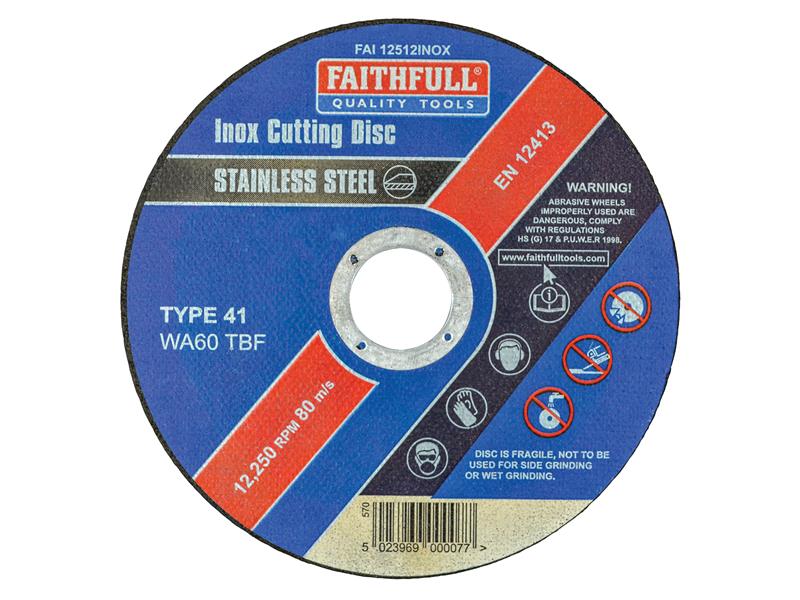 Inox Cutting Disc 125 x 1.2 x 22.23mm