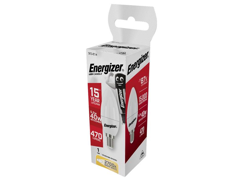LED SES (E14) Opal Golf Non-Dimmable Bulb, Warm White 470 lm 5.2W