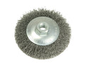 Conical Bevel Brush 100mm x M14 Bore, 0.35 Steel Wire