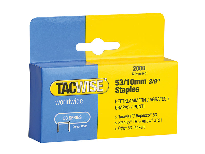 53 Light-Duty Staples 14mm (Type JT21  A) (Pack 2000)