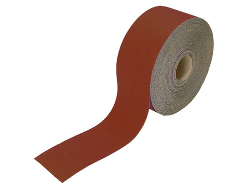 Aluminium Oxide Sanding Paper Roll Red Heavy-Duty 115mm x 5m 80G