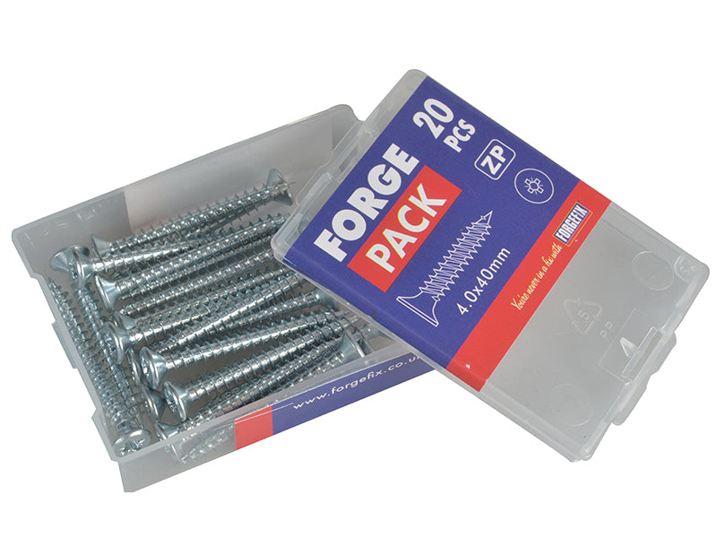 Multi-Purpose Pozi Compatible Screw CSK ST ZP 5 x 90mm Box 100