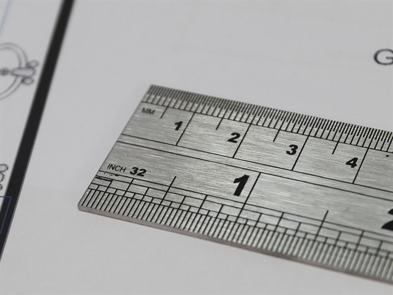 Steel Rule 1m / 39in x 30mm                                                     