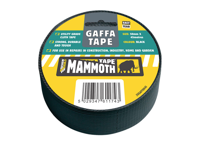 Gaffa Tape 50mm x 45m Black                                                     