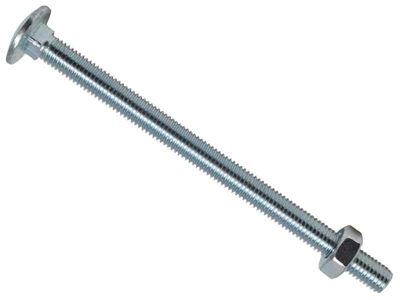 Cup Square Hex Bolt & Nut ZP M10 x 70mm Box 25
