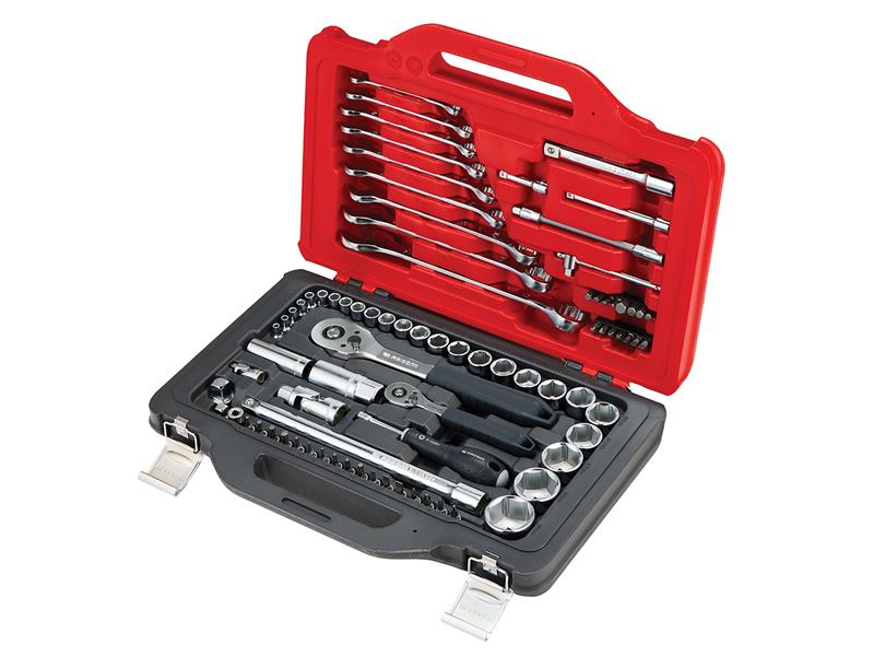 1/4in & 1/2in Drive Socket Set, 82 Piece