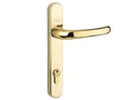 Retro Door Handle PVCu Polished PVD White Finish