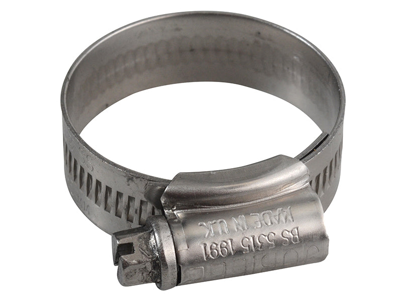 0X Stainless Steel Hose Clip 18 - 25mm (3/4 - 1in)