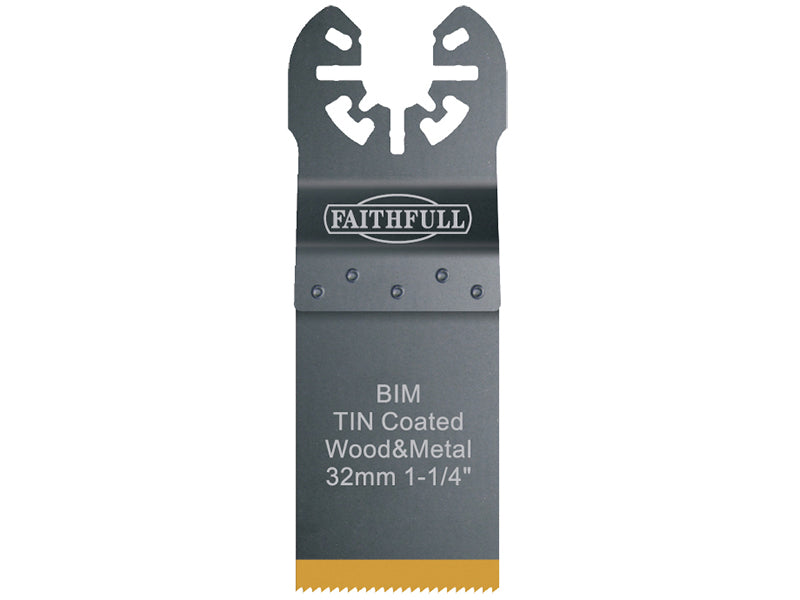 Multi-Functional Tool Bi-Metal Flush Cut TiN Coated Blade 32mm                  