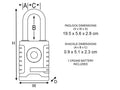 Bluetooth® Outdoor Padlock
