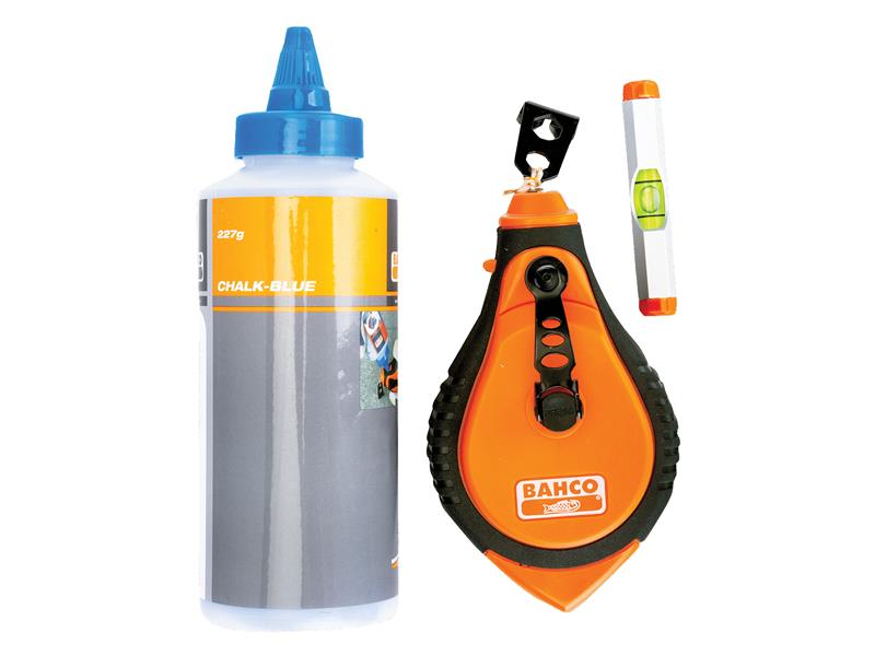 Blue Chalk, Chalk Line & Line Level Set                                         