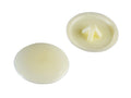 Pozi Compatible Cover Cap Cream No.6-8 Forge Pack 50                            
