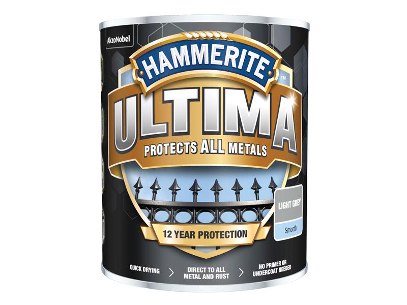 Ultima Metal Paint Smooth Light Grey 750ml                                      