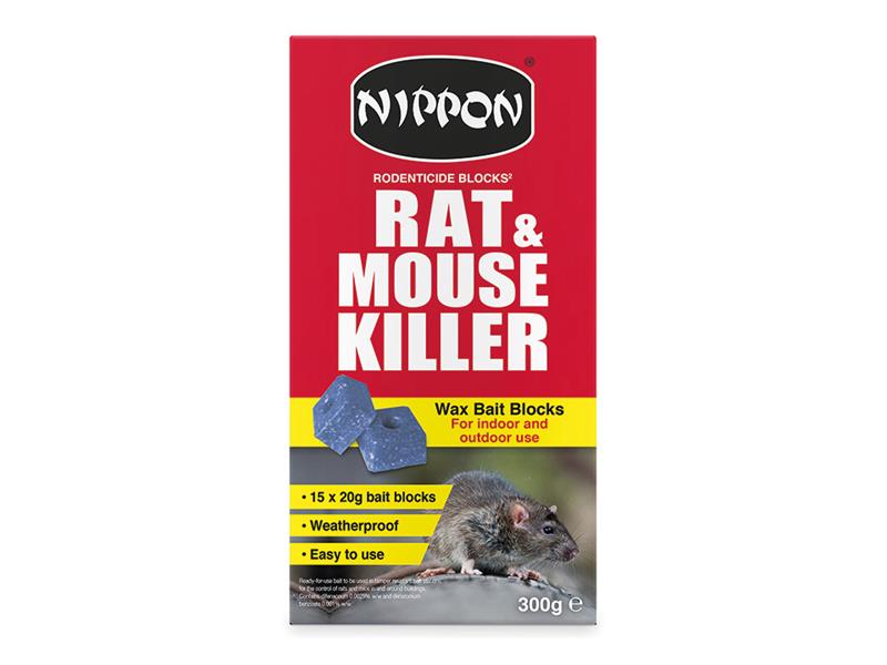 Nippon Rodenticide Wax Blocks 300g