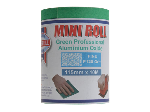 Aluminium Oxide Sanding Paper Roll Green 115mm x 5m 80G