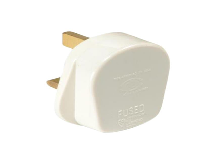 White Fused Plug 13A (Trade Pack 20)