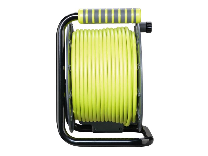 PRO-XT Open Cable Reel 240V 13A 4-Socket 50m