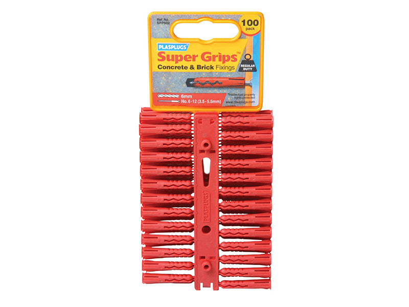 SYP 501 Solid Wall Super Grips™ Fixings Yellow (100)