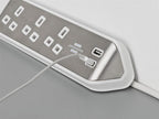 estilo Corner Extension Lead 240V 3-Gang 13A White 2m                           
