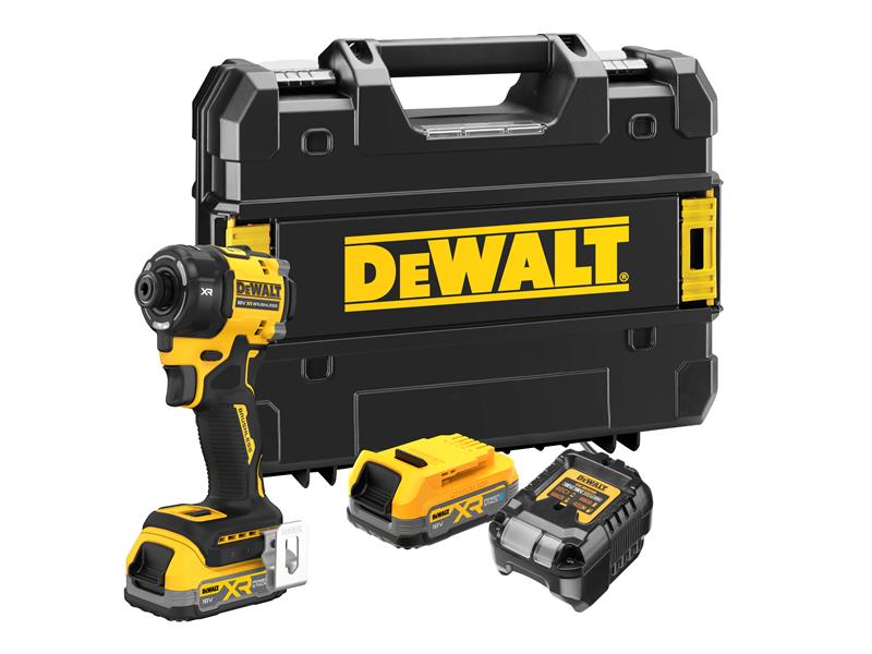 DCF870E2T Hyrdralic Impact Driver 18V 2 x 1.7Ah POWERSTACK™ Li-ion